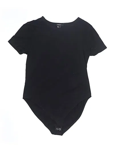 Pre-owned Forever 21 Bodysuit In Black