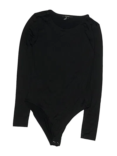 Pre-owned Forever 21 Bodysuit In Black