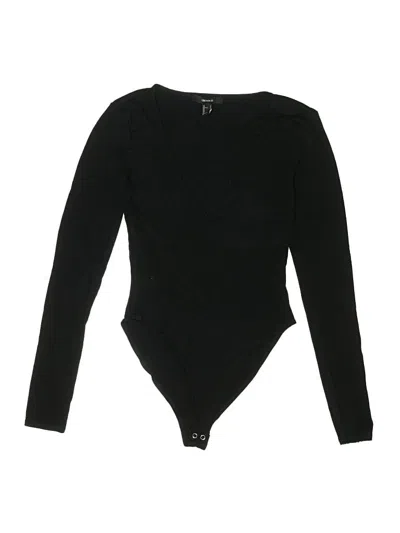 Pre-owned Forever 21 Bodysuit In Black