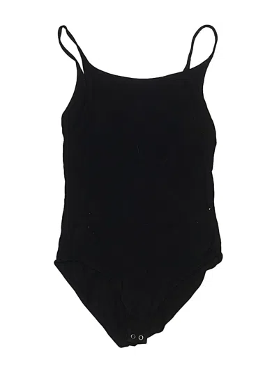 Pre-owned Forever 21 Bodysuit In Black