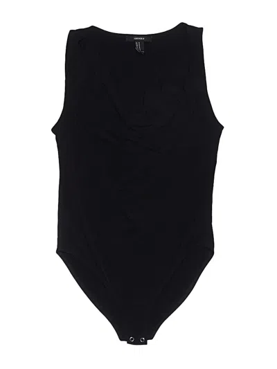 Pre-owned Forever 21 Bodysuit In Black