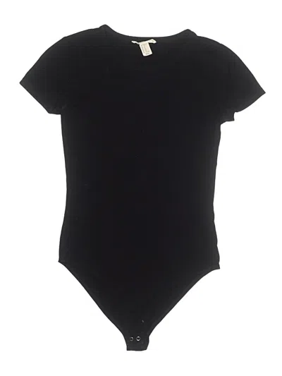 Pre-owned Forever 21 Bodysuit In Black