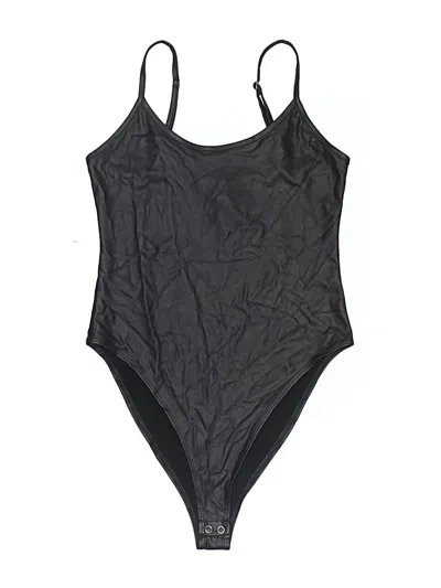 Pre-owned Forever 21 Bodysuit In Black