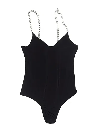 Pre-owned Forever 21 Bodysuit In Black