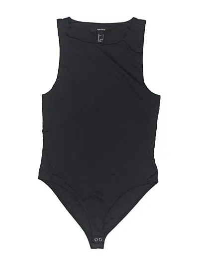 Pre-owned Forever 21 Bodysuit In Black