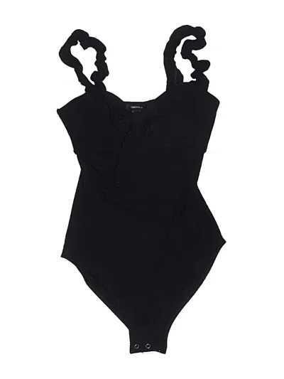 Pre-owned Forever 21 Bodysuit In Black
