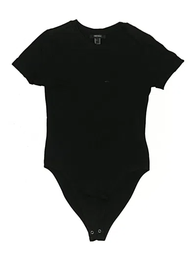 Pre-owned Forever 21 Bodysuit In Black