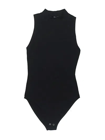 Pre-owned Forever 21 Bodysuit In Black
