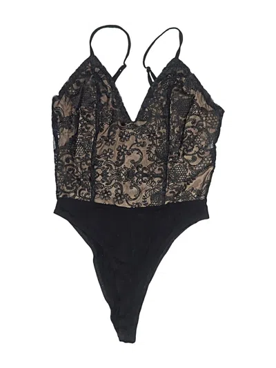 Pre-owned Forever 21 Bodysuit In Black