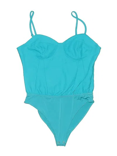 Pre-owned Forever 21 Bodysuit In Blue