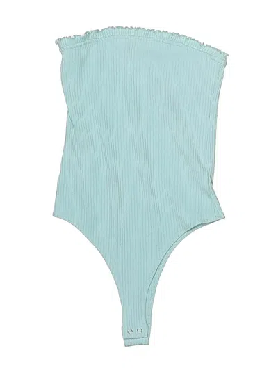 Pre-owned Forever 21 Bodysuit In Blue