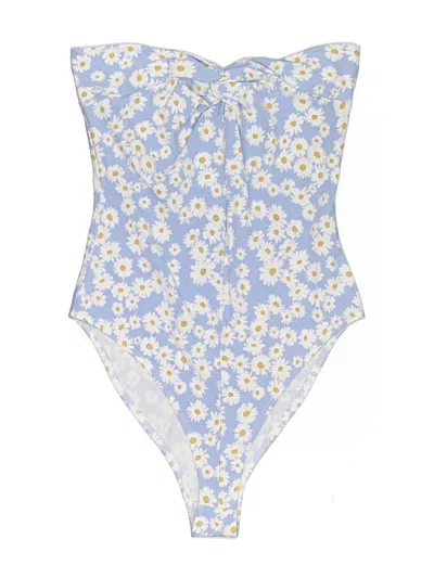 Pre-owned Forever 21 Bodysuit In Blue