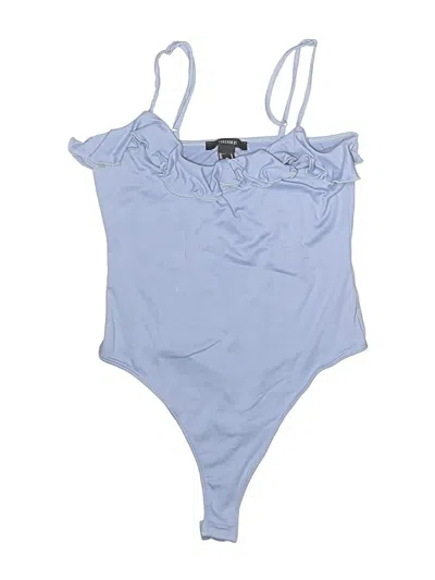 Pre-owned Forever 21 Bodysuit In Blue