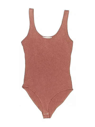 Pre-owned Forever 21 Bodysuit In Brown