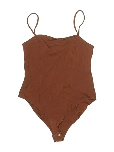 Pre-owned Forever 21 Bodysuit In Brown