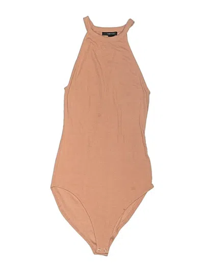 Pre-owned Forever 21 Bodysuit In Brown