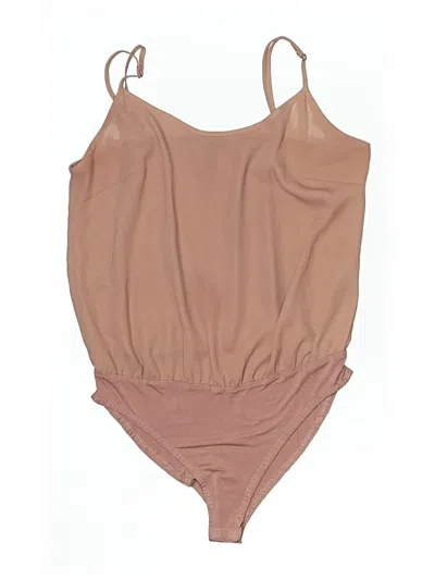 Pre-owned Forever 21 Bodysuit In Brown