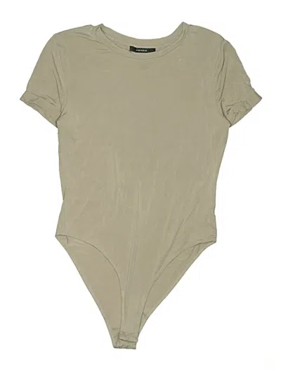Pre-owned Forever 21 Bodysuit In Brown
