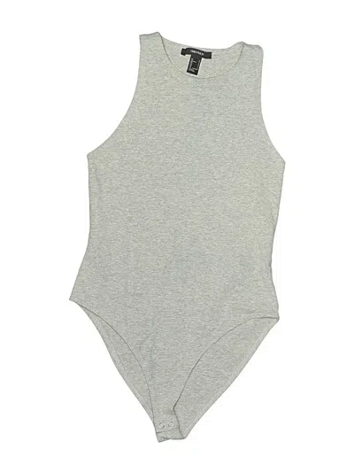 Pre-owned Forever 21 Bodysuit In Gray