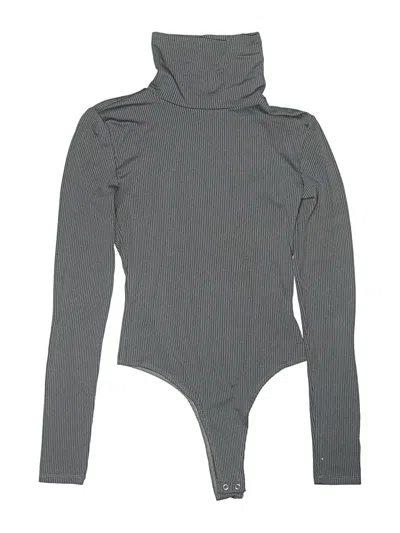 Pre-owned Forever 21 Bodysuit In Gray