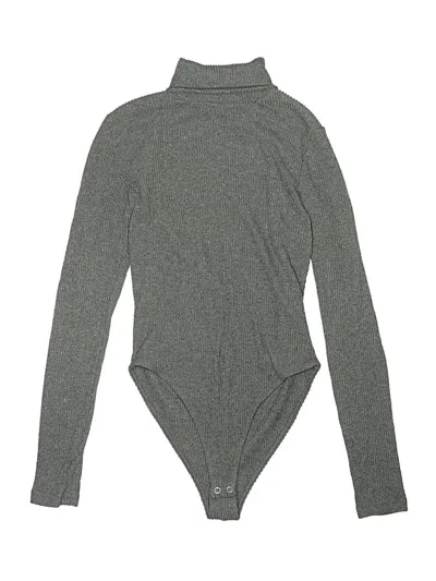 Pre-owned Forever 21 Bodysuit In Gray