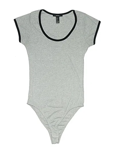 Pre-owned Forever 21 Bodysuit In Gray