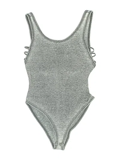 Pre-owned Forever 21 Bodysuit In Gray