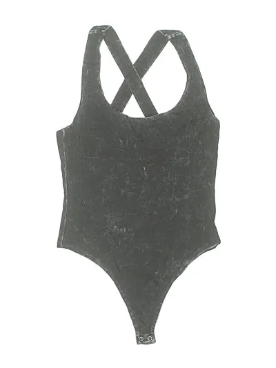 Pre-owned Forever 21 Bodysuit In Gray