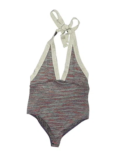 Pre-owned Forever 21 Bodysuit In Gray