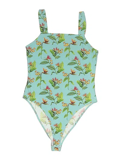 Pre-owned Forever 21 Bodysuit In Green