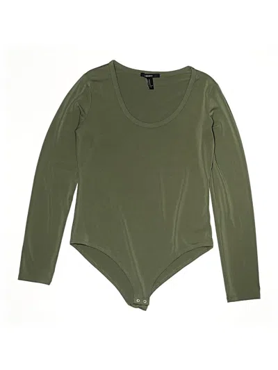 Pre-owned Forever 21 Bodysuit In Green