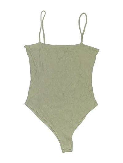 Pre-owned Forever 21 Bodysuit In Green