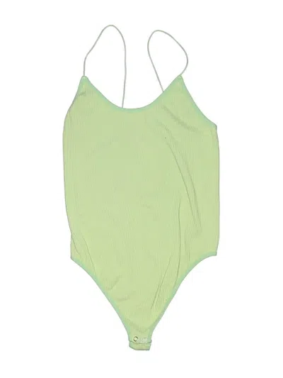 Pre-owned Forever 21 Bodysuit In Green