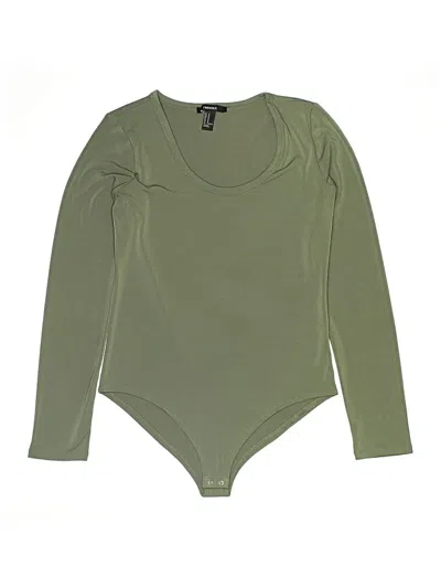 Pre-owned Forever 21 Bodysuit In Green