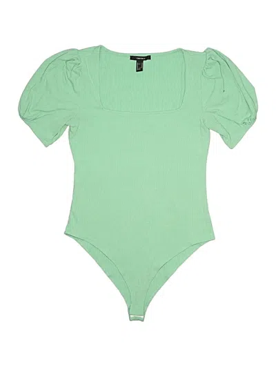 Pre-owned Forever 21 Bodysuit In Green