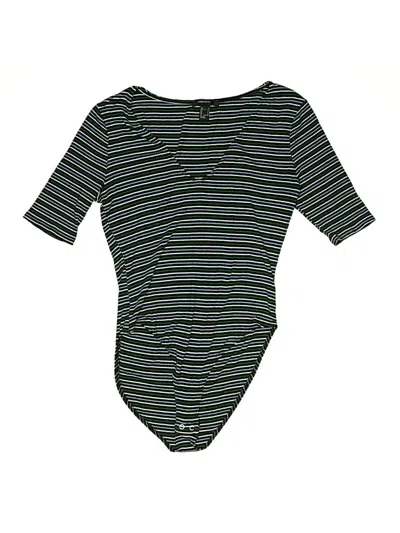 Pre-owned Forever 21 Bodysuit In Green