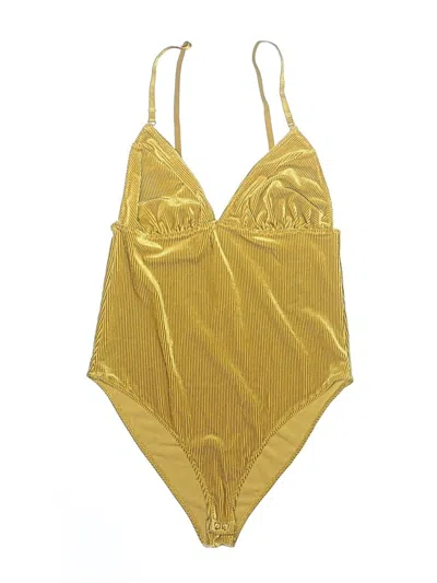 Pre-owned Forever 21 Bodysuit In Green