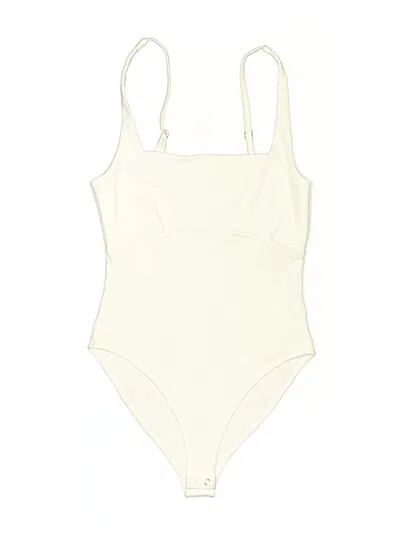Pre-owned Forever 21 Bodysuit In Ivory