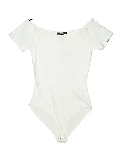 Pre-owned Forever 21 Bodysuit In Ivory