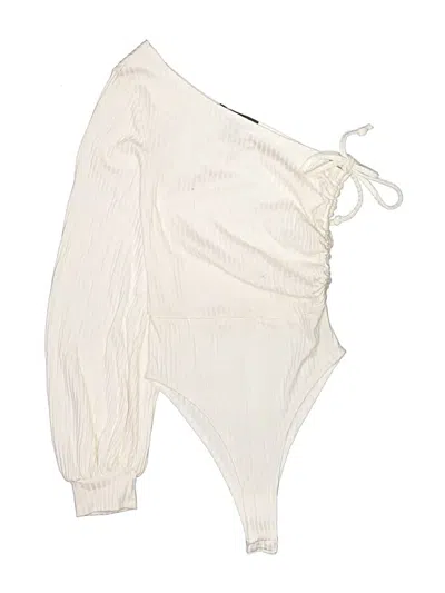 Pre-owned Forever 21 Bodysuit In Ivory