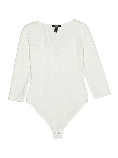 Pre-owned Forever 21 Bodysuit In Ivory