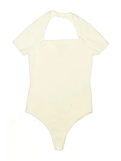 Pre-owned Forever 21 Bodysuit In Ivory