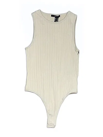 Pre-owned Forever 21 Bodysuit In Ivory