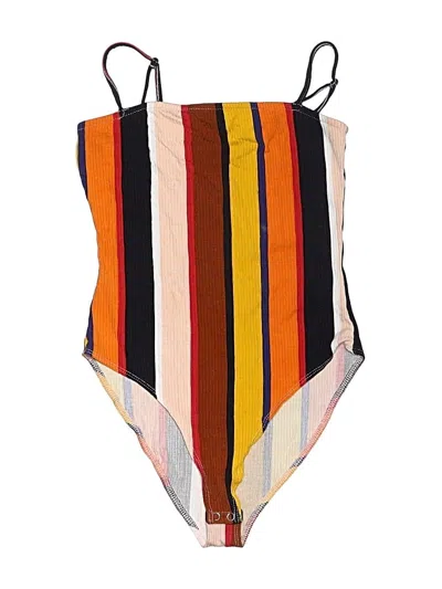 Pre-owned Forever 21 Bodysuit In Orange