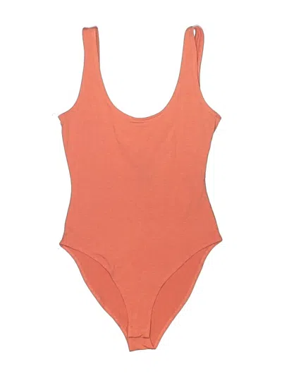 Pre-owned Forever 21 Bodysuit In Orange