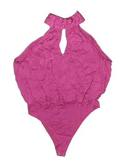 Pre-owned Forever 21 Bodysuit In Pink