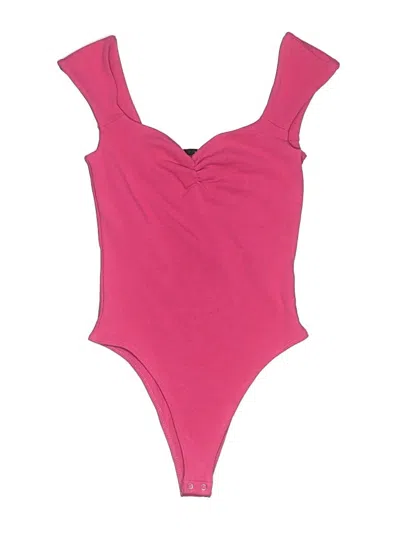 Pre-owned Forever 21 Bodysuit In Pink