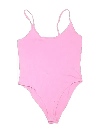 Pre-owned Forever 21 Bodysuit In Pink