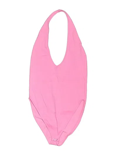 Pre-owned Forever 21 Bodysuit In Pink