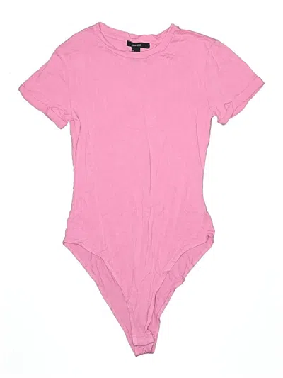 Pre-owned Forever 21 Bodysuit In Pink
